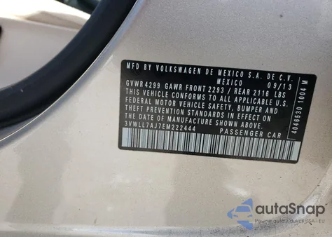 2014 Volkswagen Jetta Tdi from USA, damaged, VIN 3VWLL7AJ7EM222444